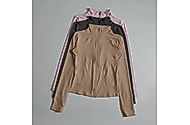 Women Zip Fitness Yoga Shirt Long Sleeve Sports Jacket Gym Top Activewear Running Coats Workout Clothes Woman