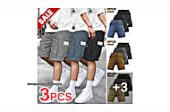 Solid Color Cargo Shorts