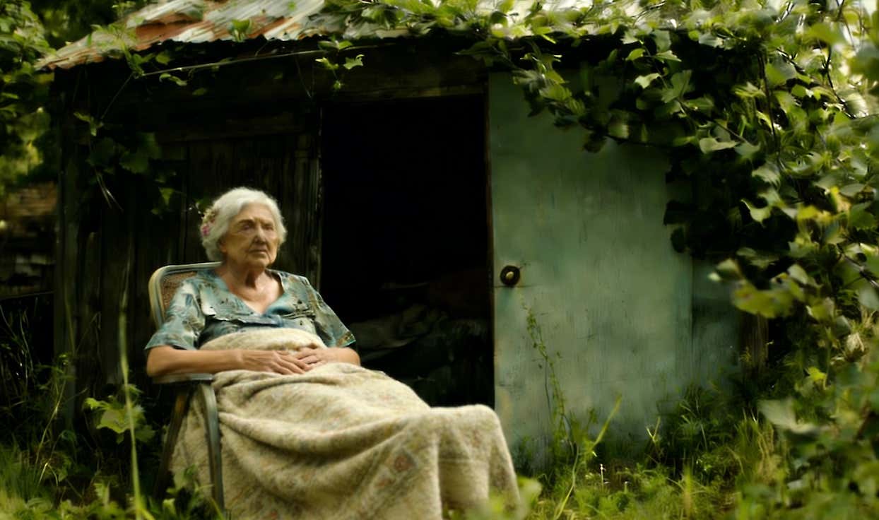 She lives in an old shed home, try not to cry when you step inside