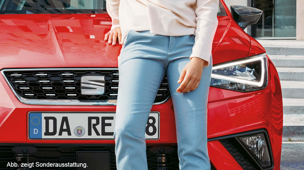 SEAT Ibiza. Optional mit Voll-LED-Scheinwerfern.